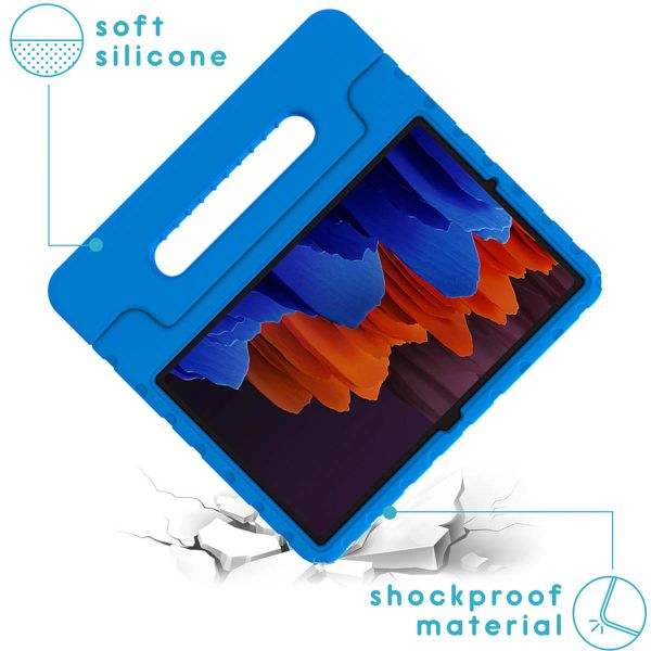 imoshion Coque kidsproof avec poignée Galaxy Tab S8 Plus / S7 Plus / S7 FE 5G - Bleu