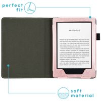 imoshion Étui de liseuse en cuir végan Amazon Kindle 10 - Rose