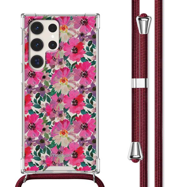 imoshion Coque Design avec cordon Samsung Galaxy S23 Ultra - Flower Water