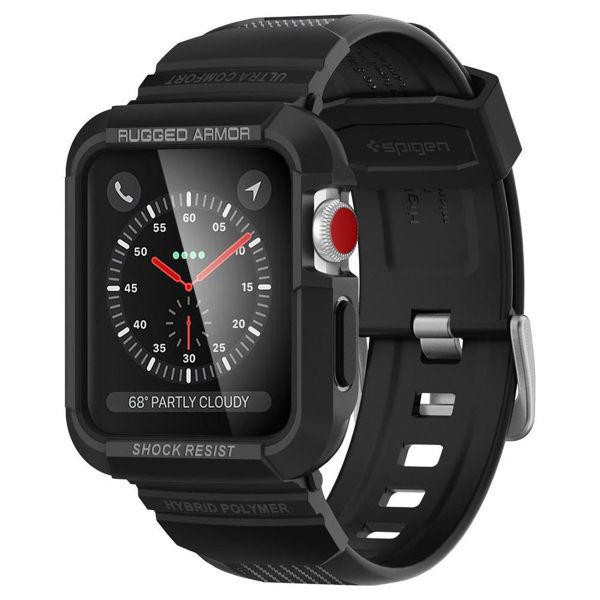 Spigen Rugged Armor™ Pro Case Apple Watch 42 mm - Noir