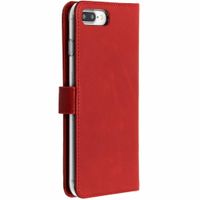 Selencia Étui portefeuille en cuir véritable Apple iPhone 8 Plus / 7 Plus - Rouge