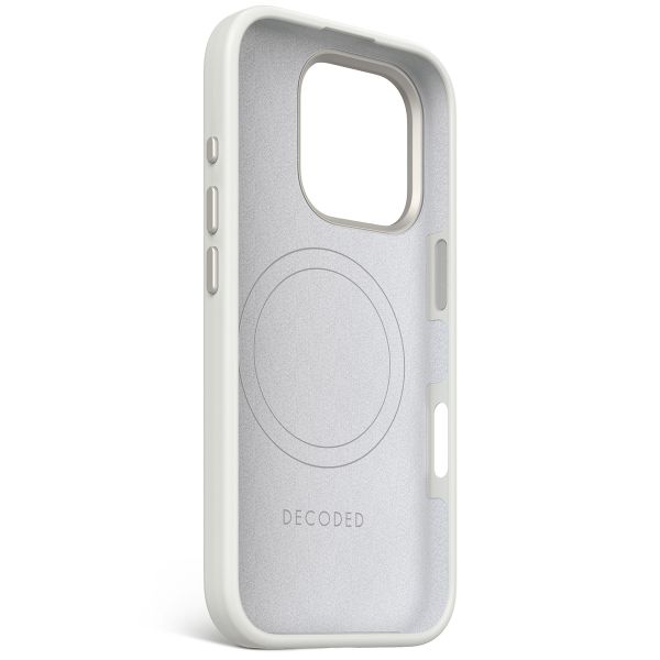 Decoded Coque en silicone MagSafe Apple iPhone 16 Pro - Stone Grey