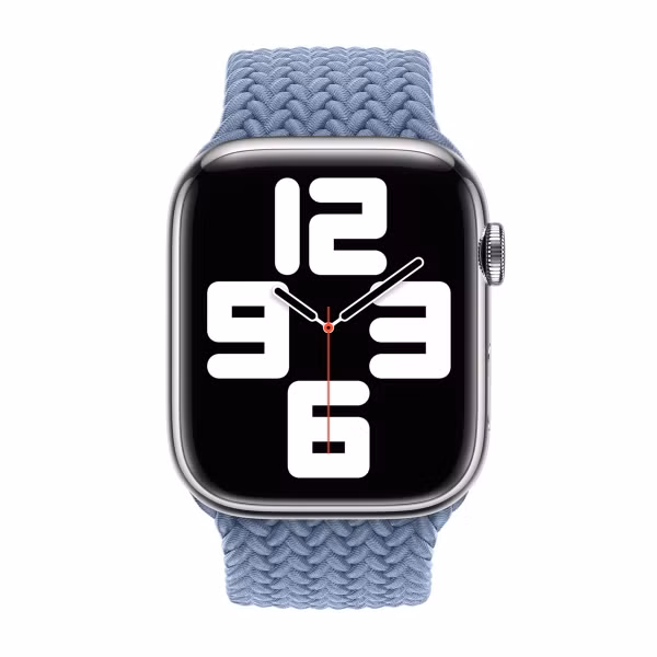 Apple Bracelet Solo tressé Apple Watch | 44/45/46/49 mm - Taille 11 - Slate Blue