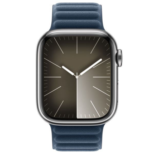 Apple Bracelet à maillons magnétique FineWoven Apple Watch Series 1 t/m 9 / SE (38/40/41 mm) | Series 10 / 11 (42 mm) - Taille M/L - Pacific Blue