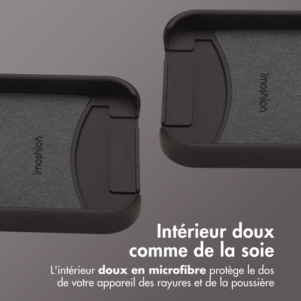 imoshion Coque arrière Color avec cordon amovible et MagSafe Apple iPhone 14 - Black Coffee