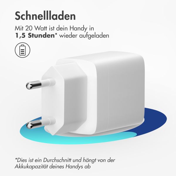 imoshion Adaptateur secteur 20 watts | USB-C - Blanc
