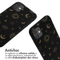 imoshion Coque design en silicone avec cordon iPhone 11 - Sky Black