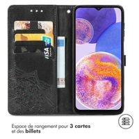 imoshion Etui de téléphone portefeuille Mandala Samsung Galaxy A23 (5G) - Noir