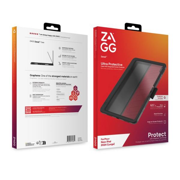 ZAGG Graphene Denali Case iPad Air 13 pouces (2024) M2 - Noir