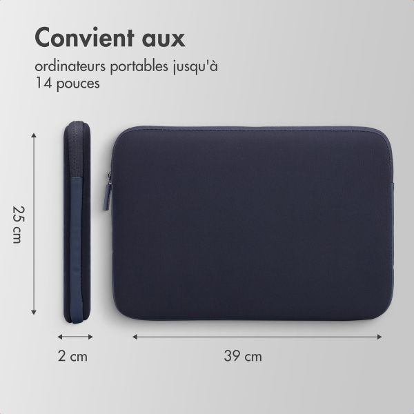 Accezz Pochette ordinateur de base 13-14 pouces - Bleu