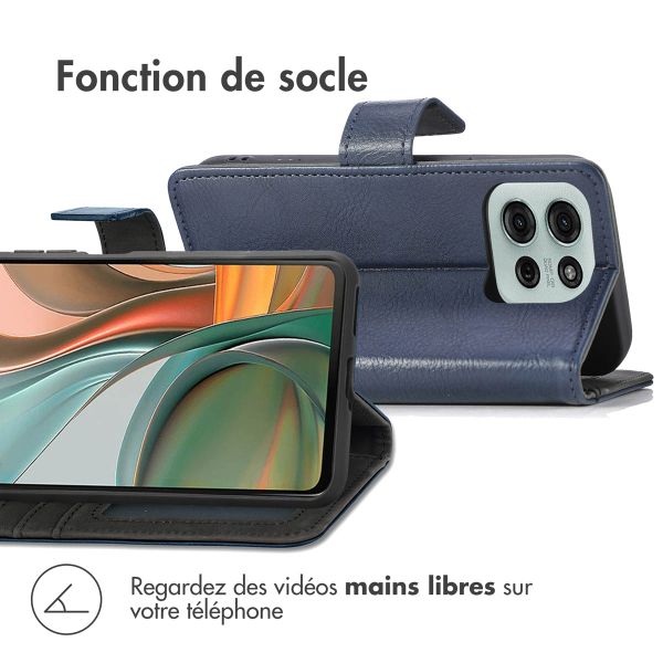 imoshion Étui de télephone portefeuille Motorola Moto G75 5G - Bleu foncé