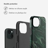 Selencia Coque arrière Vivid Tough iPhone 15  - Chic Marble Quartz