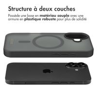 Accezz Coque Givrée Robuste avec MagSafe iPhone 16 - Noir