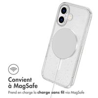 imoshion Coque Pailletée avec MagSafe Apple iPhone 16 - Paillettes Transparent