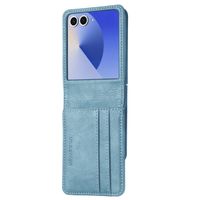 imoshion Étui de télephone portefeuille Luxe Samsung Galaxy Z Flip 7 - Bleu clair