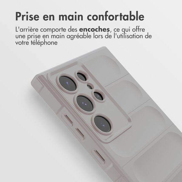 imoshion Coque arrière EasyGrip Samsung Galaxy S24 Ultra - Gris