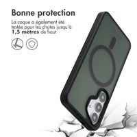 Accezz Coque Givrée Robuste avec MagSafe Samsung Galaxy S25 Plus - Noir
