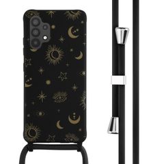 imoshion Coque design en silicone avec cordon Samsung Galaxy A32 (4G) - Sky Black