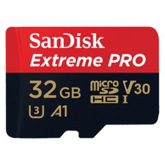 SanDisk microSD Extreme PRO - 32GB - Inclus un adaptateur SD et RescuePro Deluxe - UHS-I/U3/Full HD/4K UHD