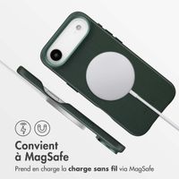 Accezz Coque arrière en cuir avec MagSafe Apple iPhone Air - Cedar Green