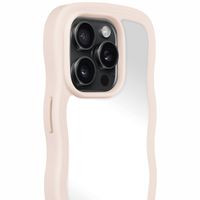 Holdit Coque Wavy iPhone 14 Pro - Light Beige / Mirror