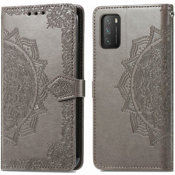 imoshion Etui de téléphone Mandala Xiaomi Poco M3 - Gris