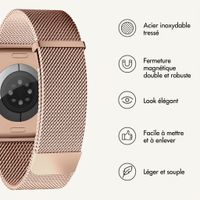 imoshion Bracelet magnétique milanais Apple Watch | 44/45/46/49 mm - Rose Gold