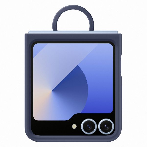 Samsung Original Coque en silicone Ring Samsung Galaxy Z Flip 6 / Flip 7 FE - Navy