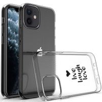 imoshion Coque Design iPhone 12 Mini - Live Laugh Love - Noir