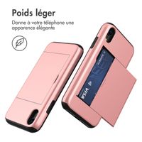 imoshion Coque arrière avec porte-cartes Apple iPhone Xr - Rose Doré