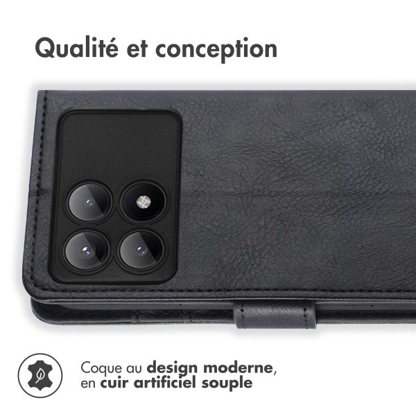 imoshion Étui de télephone portefeuille Xiaomi Poco X6 Pro - Noir