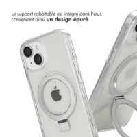 Accezz Coque Ring Stand avec MagSafe Apple iPhone 15 - Transparent
