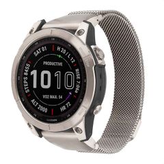 imoshion QuickFit® Bracelet magnétique milanais Garmin Watch | connexion 22 mm - Starlight