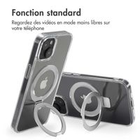 Accezz Coque Ring Stand avec MagSafe Apple iPhone 14 - Transparent