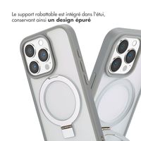 Accezz Coque Ring Stand avec MagSafe iPhone 16 Pro - Grey