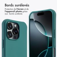 imoshion Coque arrière Color avec cordon amovible et MagSafe Apple iPhone 16 Pro - Vert foncé