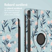 imoshion Coque tablette Design rotatif à 360° Samsung Galaxy Tab S10 Plus / Tab S9 FE Plus / Tab S9 Plus - Flowers