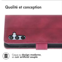 imoshion Etui de téléphone portefeuille avec cordon Samsung Galaxy A34 (5G) - Rouge