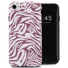Selencia Coque arrière Vivid Apple iPhone SE (2022 / 2020) / 8 / 7 / 6(s) - Trippy Swirl Dark Rose