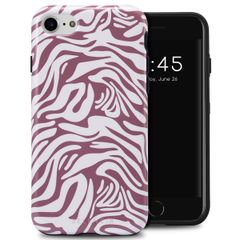 Selencia Coque arrière Vivid Tough iPhone SE (2022 / 2020) / 8 / 7 / 6(s) - Trippy Swirl Dark Rose