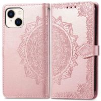 imoshion Etui de téléphone portefeuille Mandala iPhone 14 - Rose Dorée