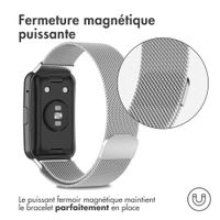 imoshion Bracelet magnétique milanais Huawei Watch Fit - Argent