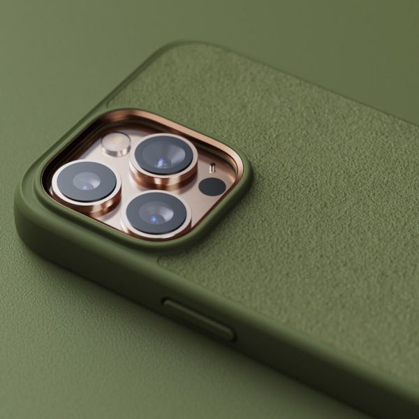 Njorð Collections Coque daim Comfort+ iPhone 14 Pro - Olive