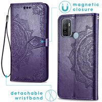 imoshion Etui de téléphone portefeuille Mandala Oppo A53 / Oppo A53s - Violet