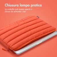 imoshion Pochette ordinateur Puffer 13-14 pouces - Apricot Crush Orange
