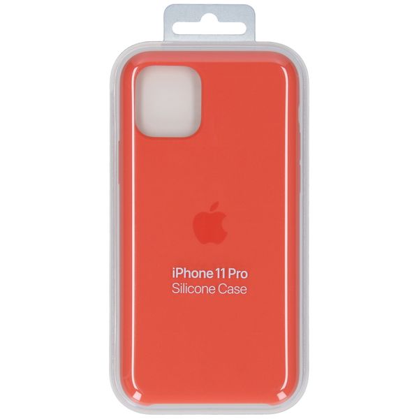 Apple Coque en silicone iPhone 11 Pro - Clementine Orange