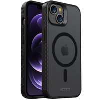 Accezz Coque Givrée Robuste avec MagSafe iPhone 14 - Noir