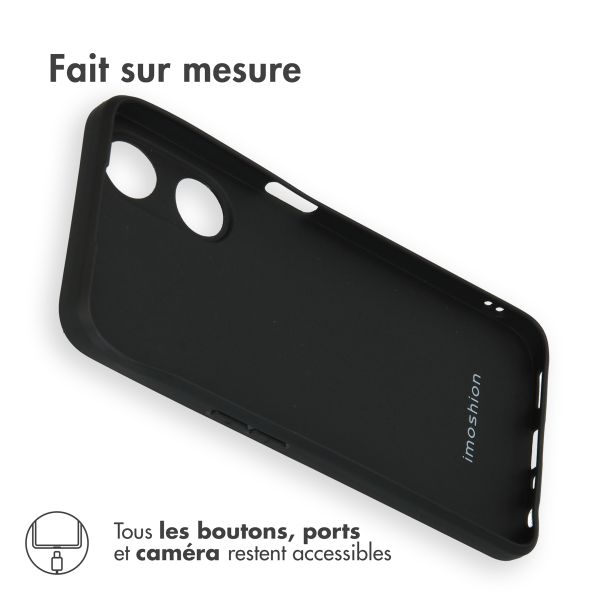 imoshion Coque Couleur Oppo A78 (4G) - Noir