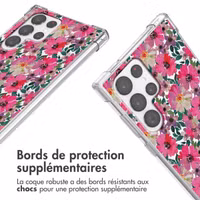 imoshion Coque Design avec cordon Samsung Galaxy S22 Ultra - Flower Water
