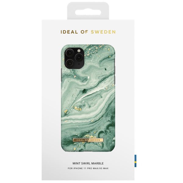 iDeal of Sweden Coque Fashion iPhone 11 Pro Max - Mint Swirl Marble